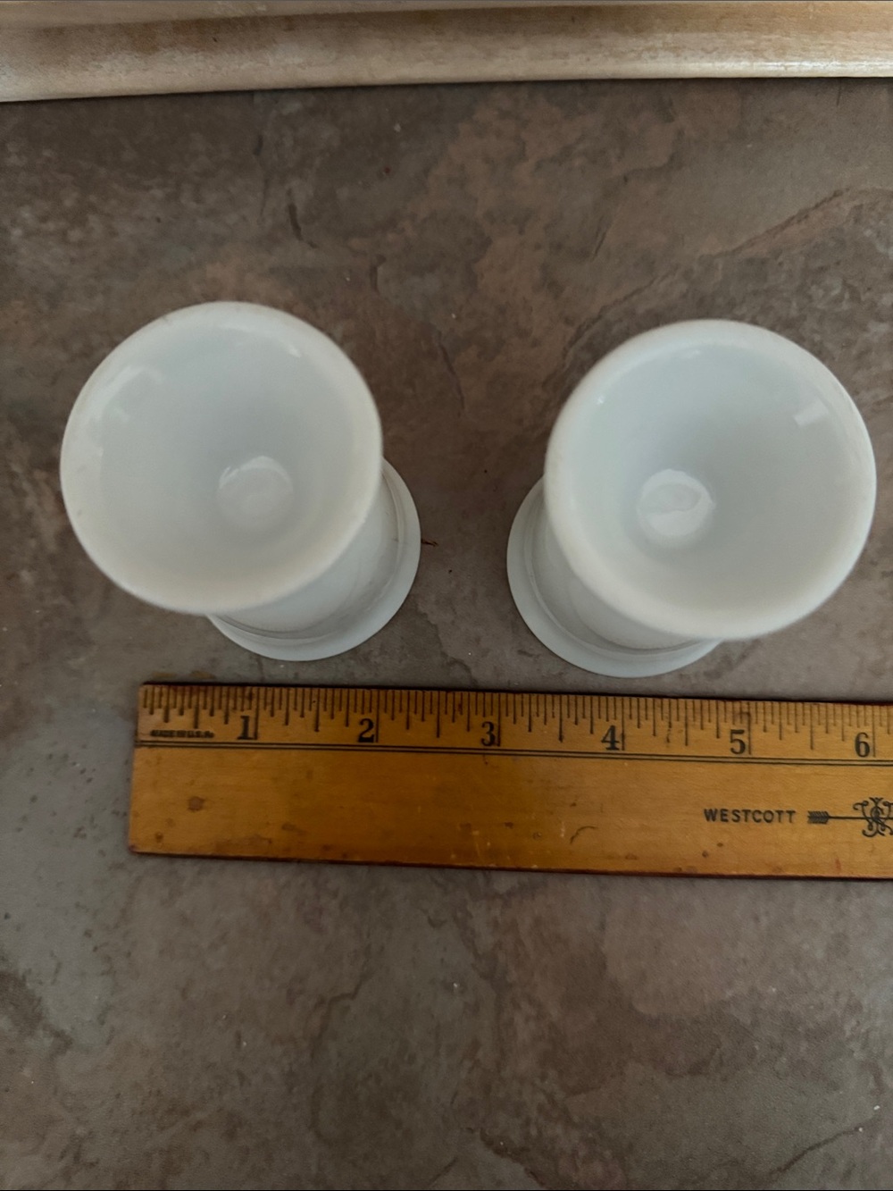 Corelle White Ceramic Egg Cups - Set of 2 - Picture 3 of 3